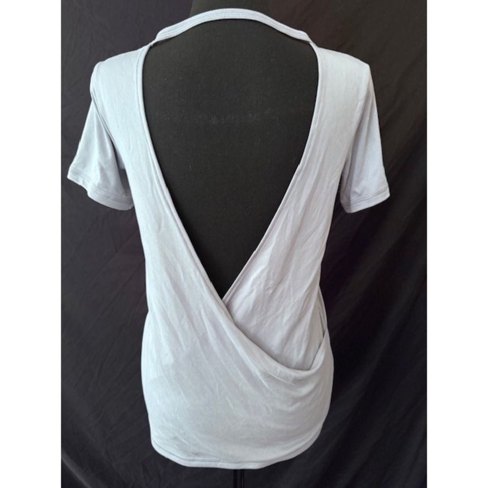 Champion PowerTrain Tulane University Open Back Graphic Tee Grey Womens Small - Picture 3 of 4